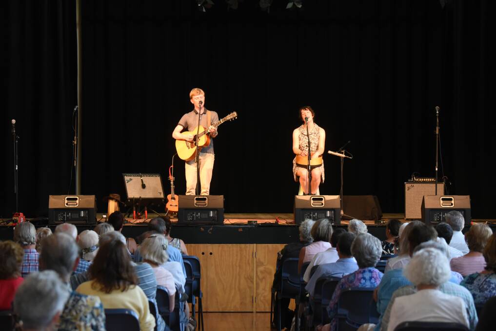 Wholesome: Playing at the Memorial Hall is Mathew Dames and Anna Talbot. Pictures: Paul Scambler.