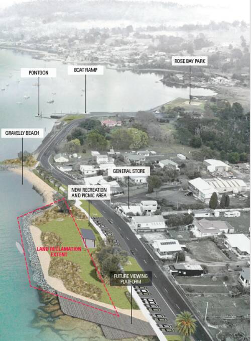 Plans: A design of the proposed Gravelly Beach master plan redevelopment. Picture: supplied