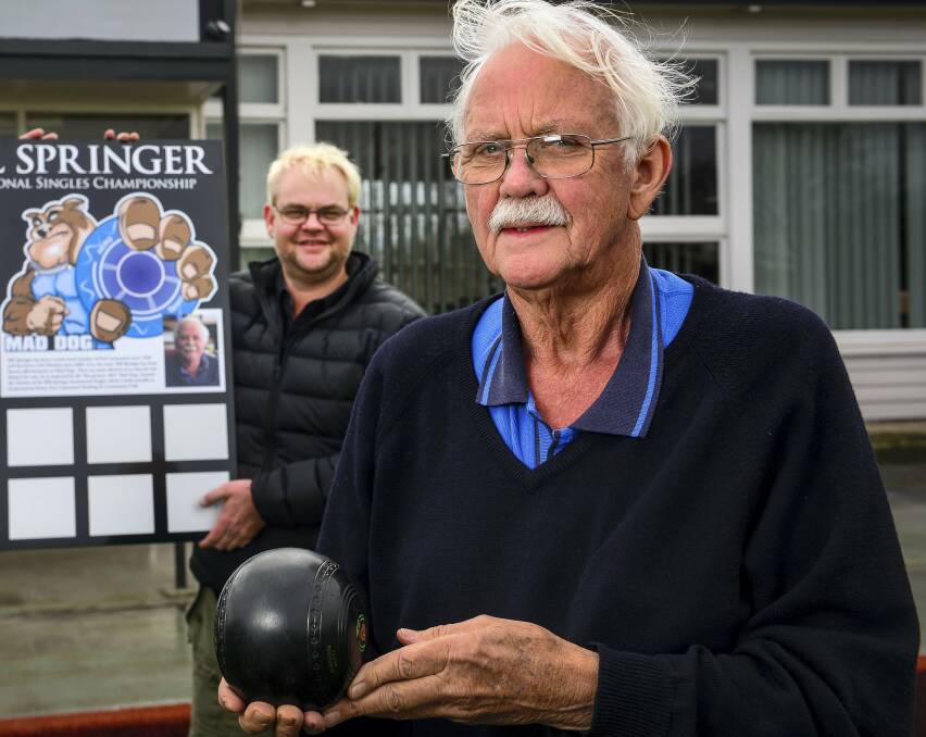 Bowling legend: Bill and Sam Springer. Picture: file