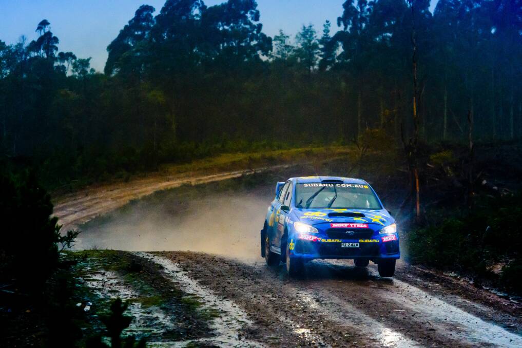 Subaru's Molly Taylor and Malcolm Read attack stage in 2018. Picture: Scott Gelston