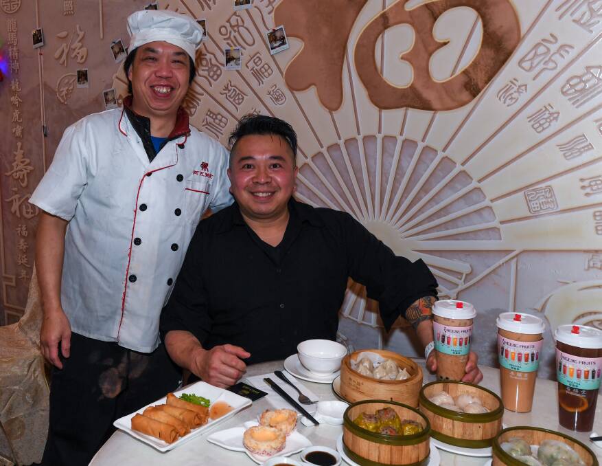 Yum: Ding Sing first owner Sam Pang with chef Kwan Law. Ding Sing will celebrate it first birthday this week. Picture: Neil Richardson