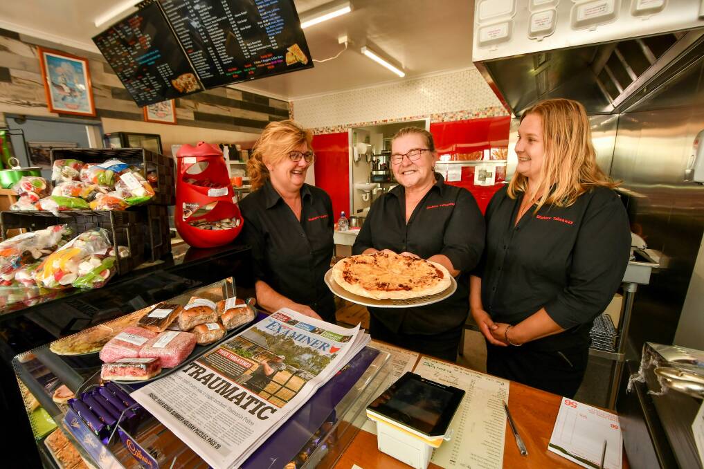 Movers and shakers: Rebecca Davis, Sharon Barker and Chantelle Davis are encouraging people to donate to their bushfire fundraiser. Picture: Scott Gelston
