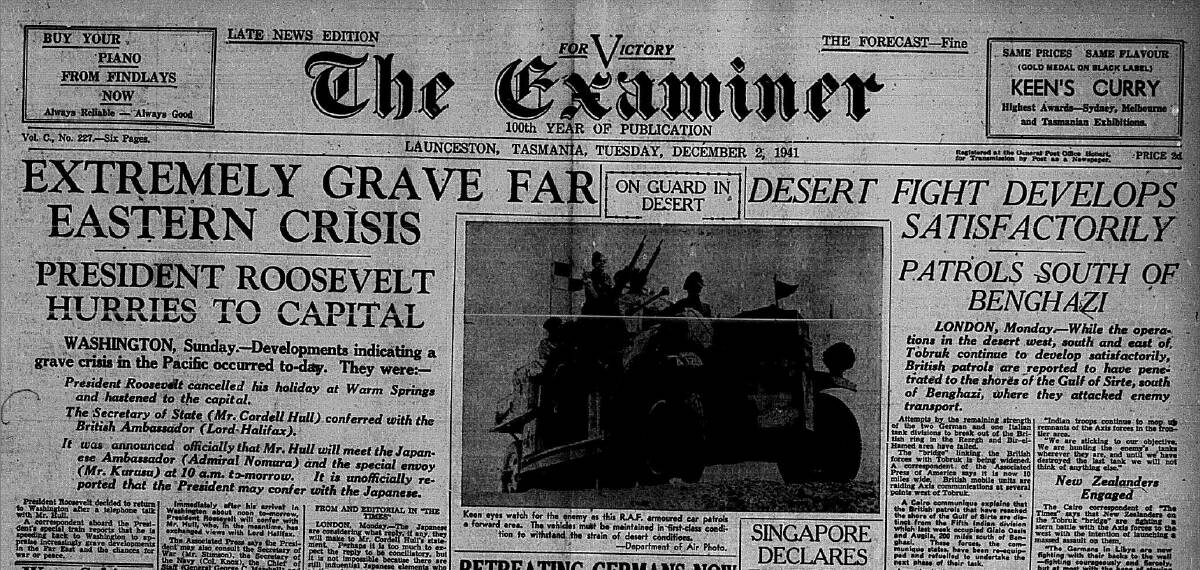 A look at The Examiner's coverage of the Second World War