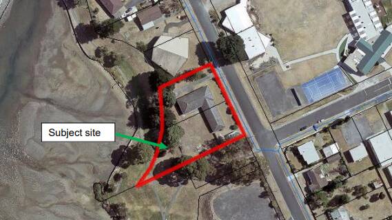 An aerial shot of the site proposed in the development application. Picture: George Town Council May agenda
