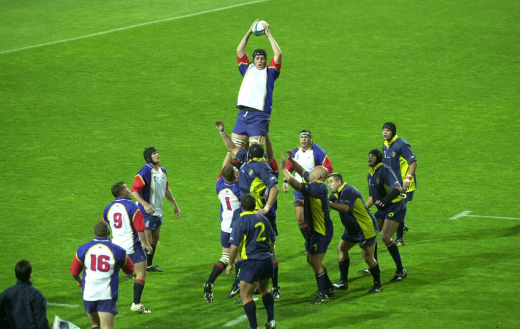 Namibia and Romania faced off at York Park during the Rugby World Cup 2003. Picture: Paul Scambler