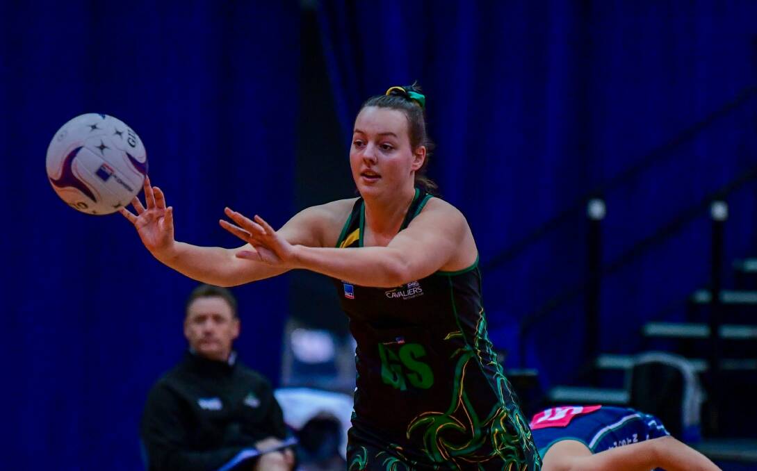 OFFENCE: Cavs shooter Hayley McDougall played well in the opening weekend against both Waratah and Arrows.