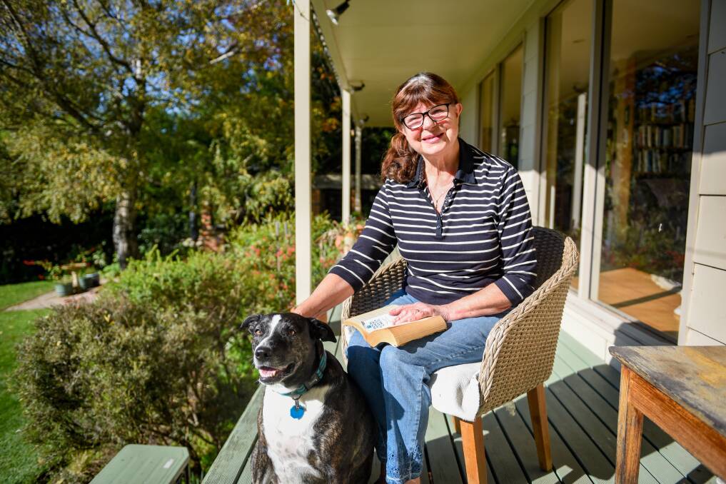 Giving spirit: Phyllis Robinson and her dog Betsy of Deviot. Picture: Paul Scambler