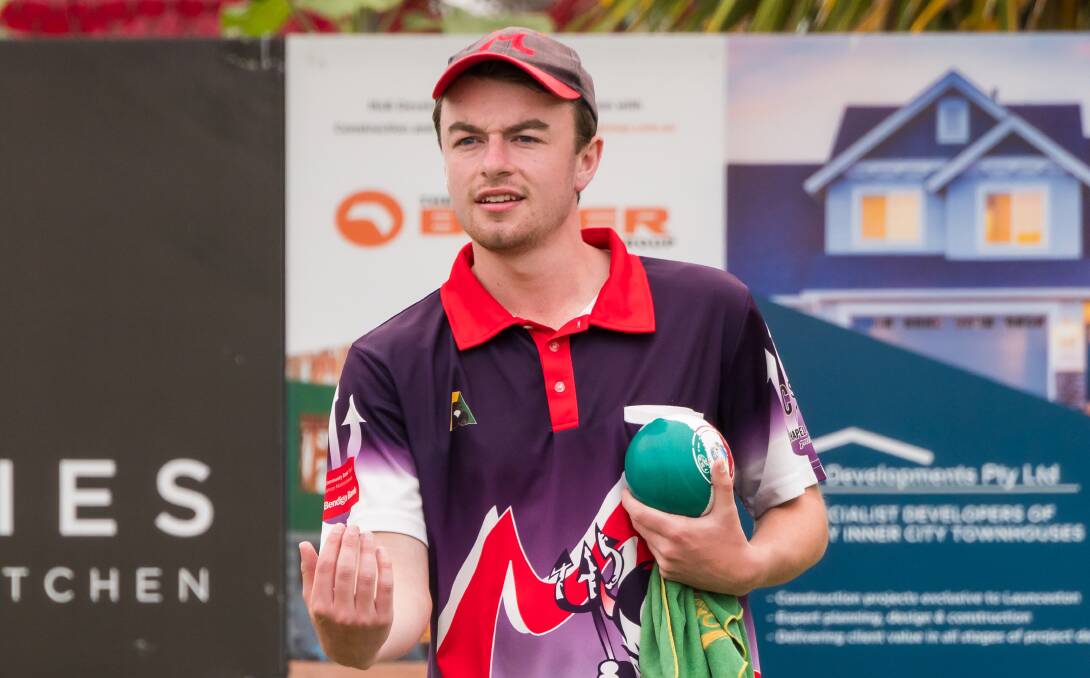 Lachie Sims of Trevallyn Bowls Club would finish in the Bill Springer Mad Dog Invitational.