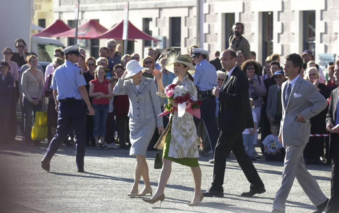 12/03/2005 Princess Mary and Prince Frederik on their royal tour in Hobart, Tasmania.