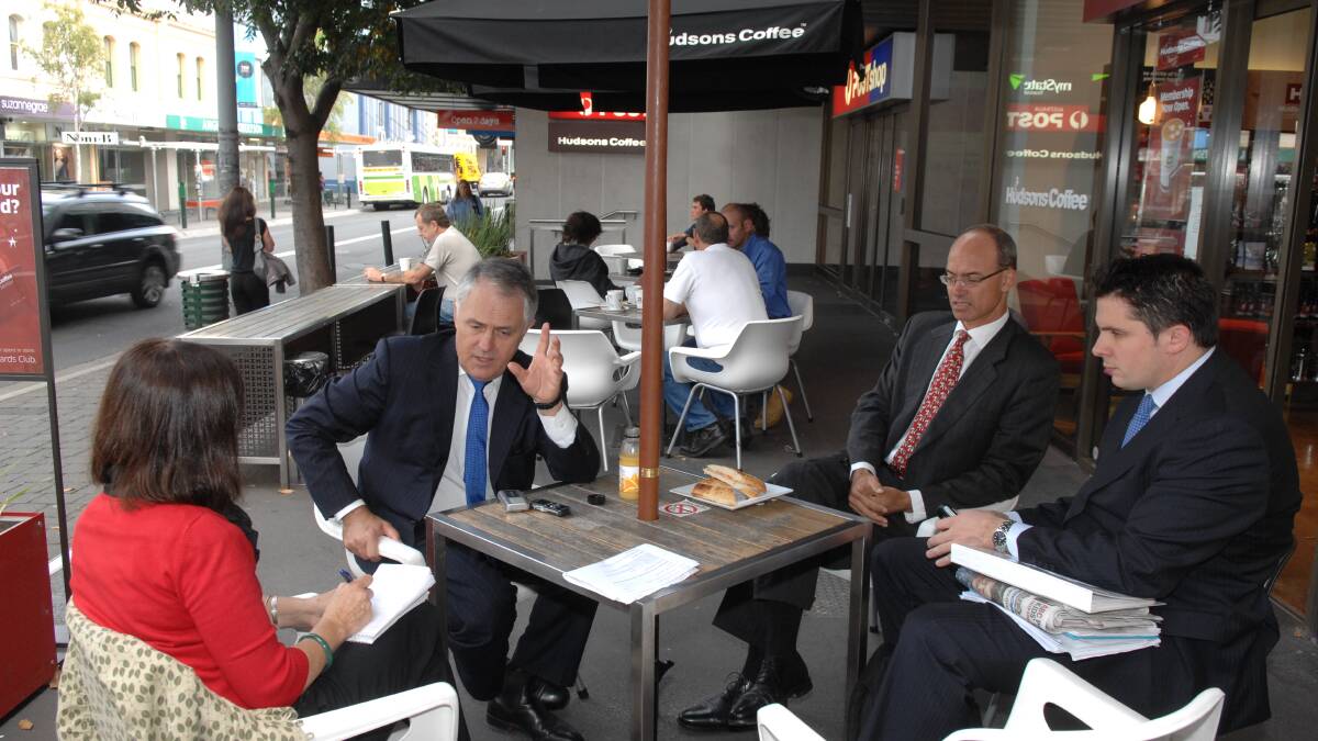 2/04/2009 THE INTERVIEW: The Hon Malcolm Turnbull MP, interviewed by Alison Andrews, during morning coffee at Hudsons in St John Street, Launceston
