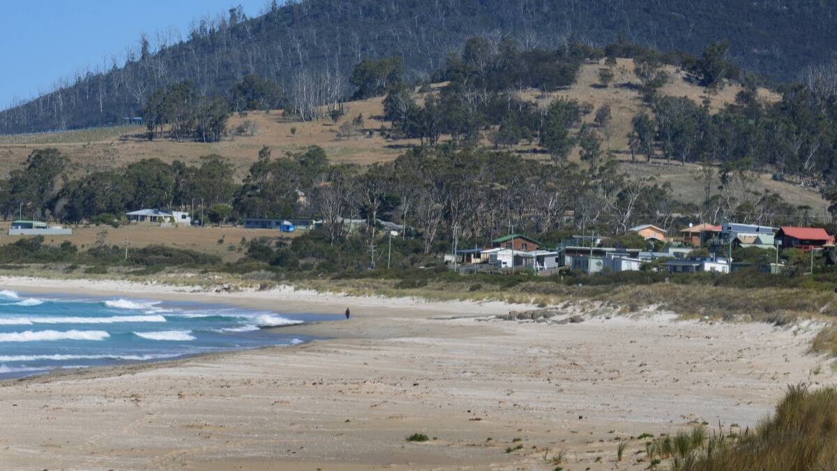 Four Mile Creek Beach , on the East Coast of Tasmania. 