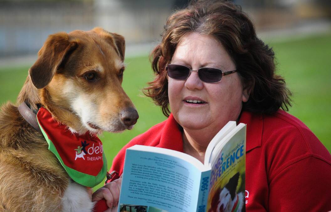 3/07/2014 "Sammy" and Joanne Cox of Ulverstone, of Delta Therapy Dogs
