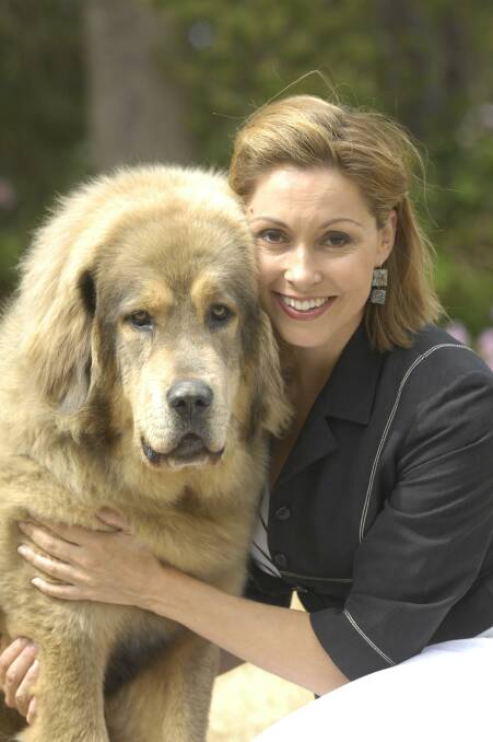 1/02/2009 Kathryn Hay with her dog Goldie. 