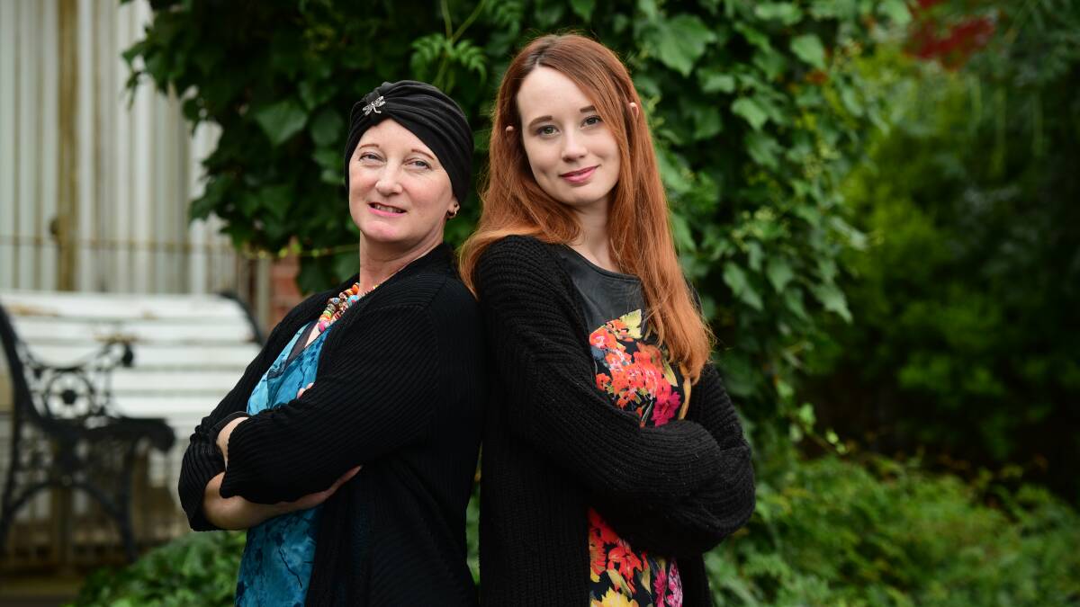NEXT STEPS: Lisa Bird and her daughter, Alara Bird, 18. Alara was the recipient of the Cancer Council's Seize the Day scholarship. She will study a fast-tracked paramedic practice at the University of Tasmania. Picture: Paul Scambler 