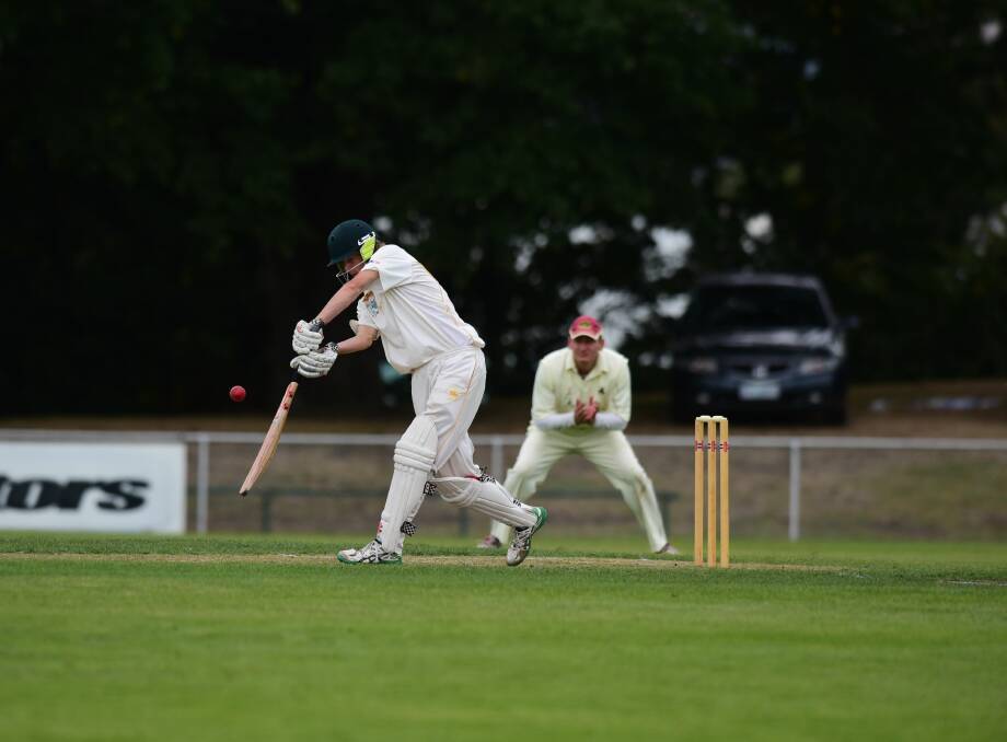 James Beattie plays a shot during his innings of 24 for the Knights.