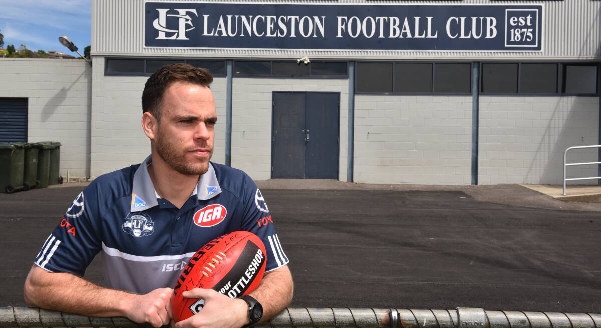 HE'S BACK: Launceston Football Club senior coach Sam Lonergan is back in charge after serving his Essendon supplements ban. Picture: Paul Scambler