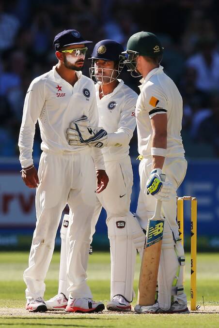 SPITEFUL: Indian captain Virat Kohli and his Australia's Steve Smith have a history of on-field disputes stretching back to the Adelaide Oval in 2014. Picture: Getty Images