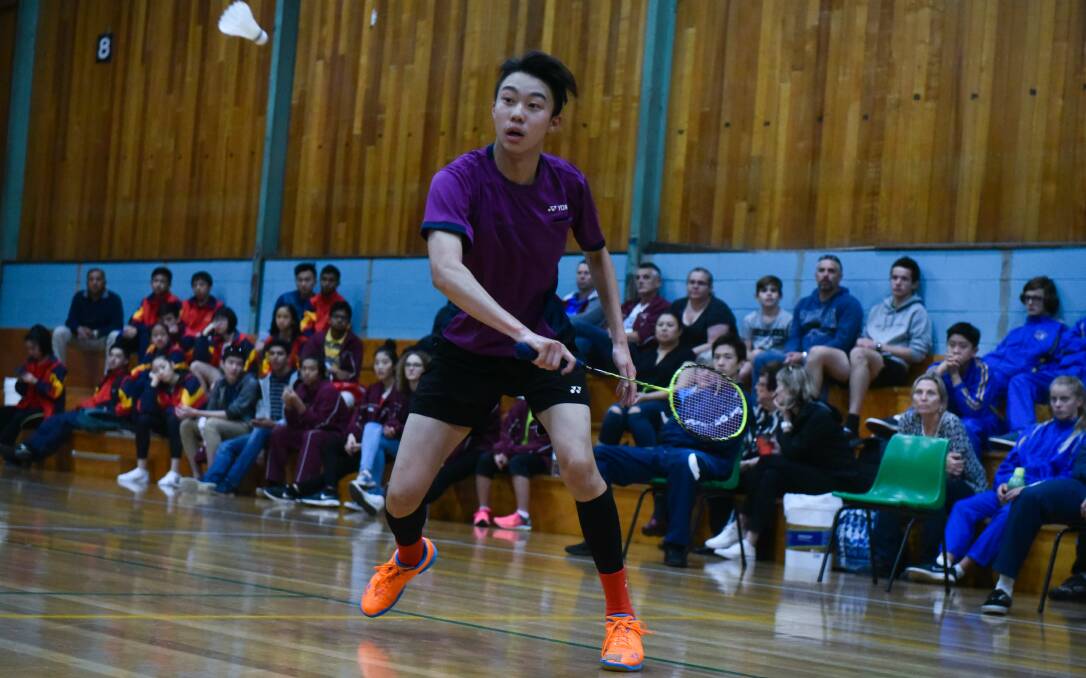 CHAMPION: New Zealander Edward Lau won the boys' singles title at the Australasian Badminton championships. Pictures: Neil Richardson