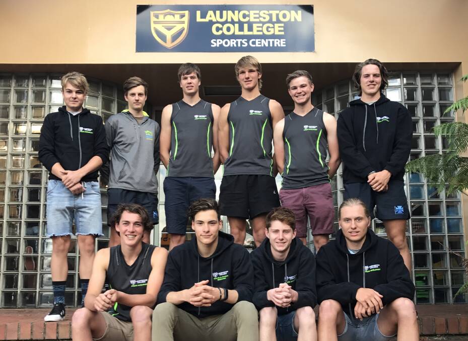 CONTENDERS: Launceston College rowers will provide a strong challenge to private school crews in the schoolboys' eight at upcoming Lake Barrington regattas.
