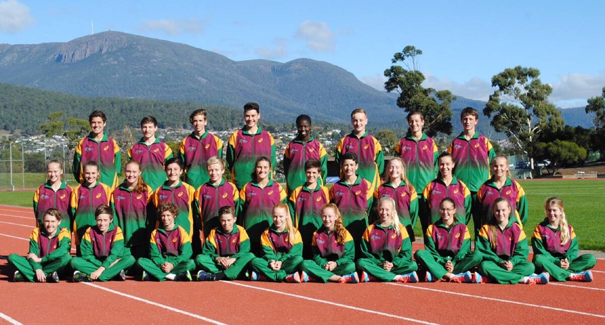 RISING STARS: Little Athletics Tasmania athletes selected to compete at the national championships in Sydney.