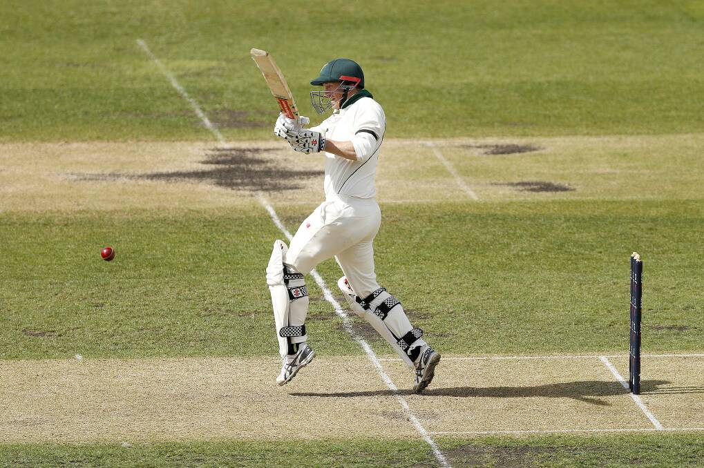 George Bailey batting for Tasmania this summer. Picture: AAP Image/Daniel Pockett