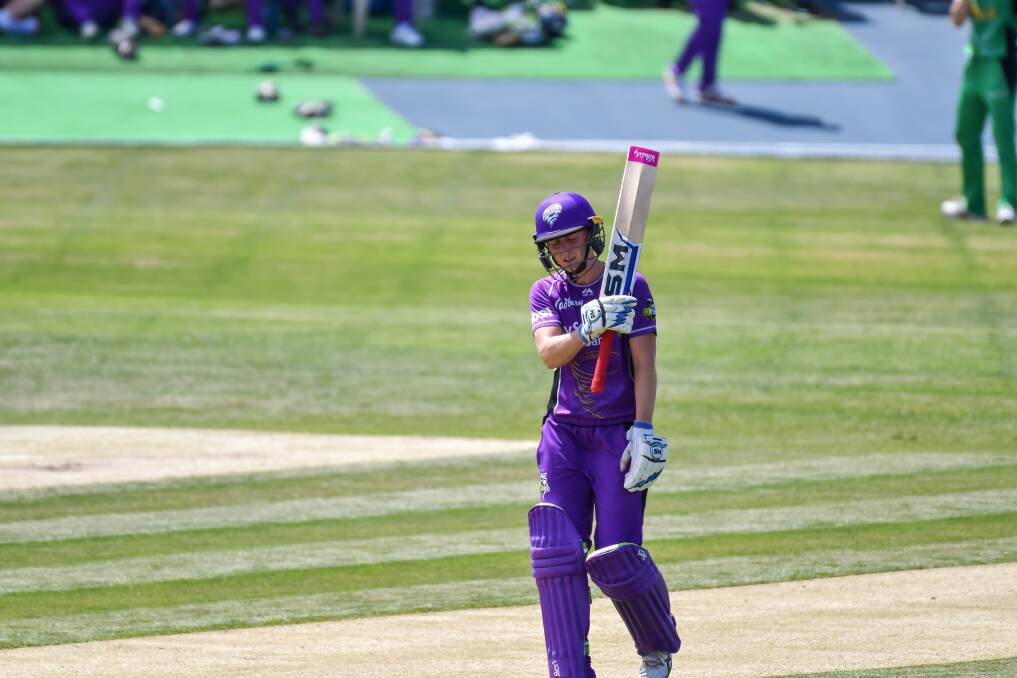 BIG INNINGS: Heather Knight acknowledges the West Park crowd after bringing up her half-century on Saturday. Pictures: Simon Sturzaker 