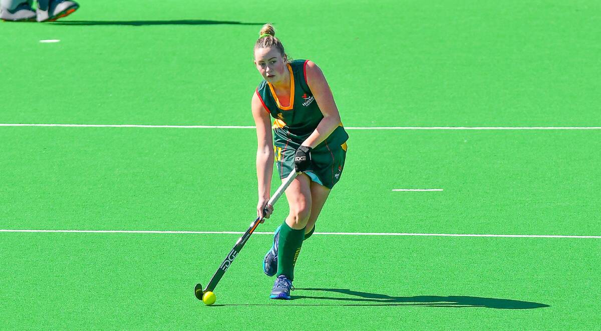  Romani Kenworth is in Tasmania's under 21 women's hockey squad. Picture: Scott Gelston