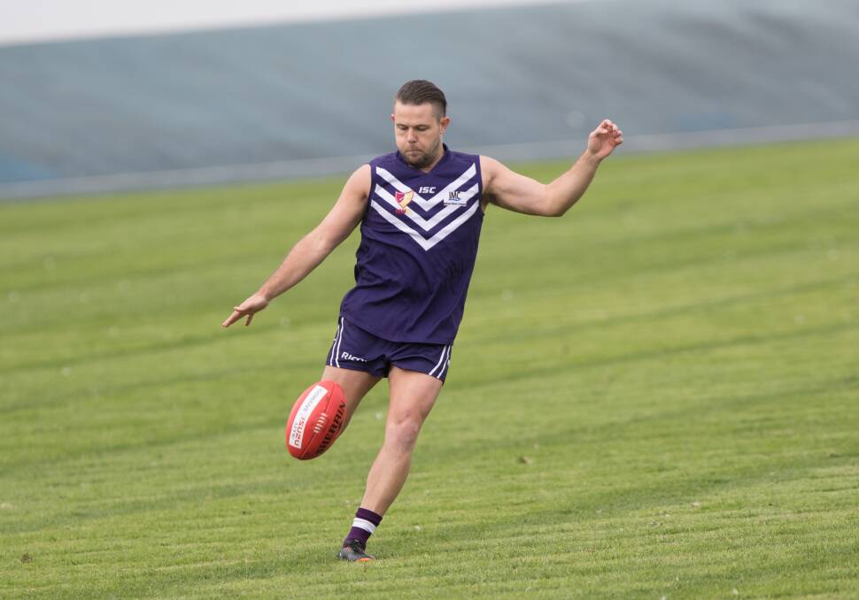 TOP DOCKER: Dylan Smith was one of Burnie's best in its NWFL win over Penguin at West Park on Saturday. Picture: Matt Powell.