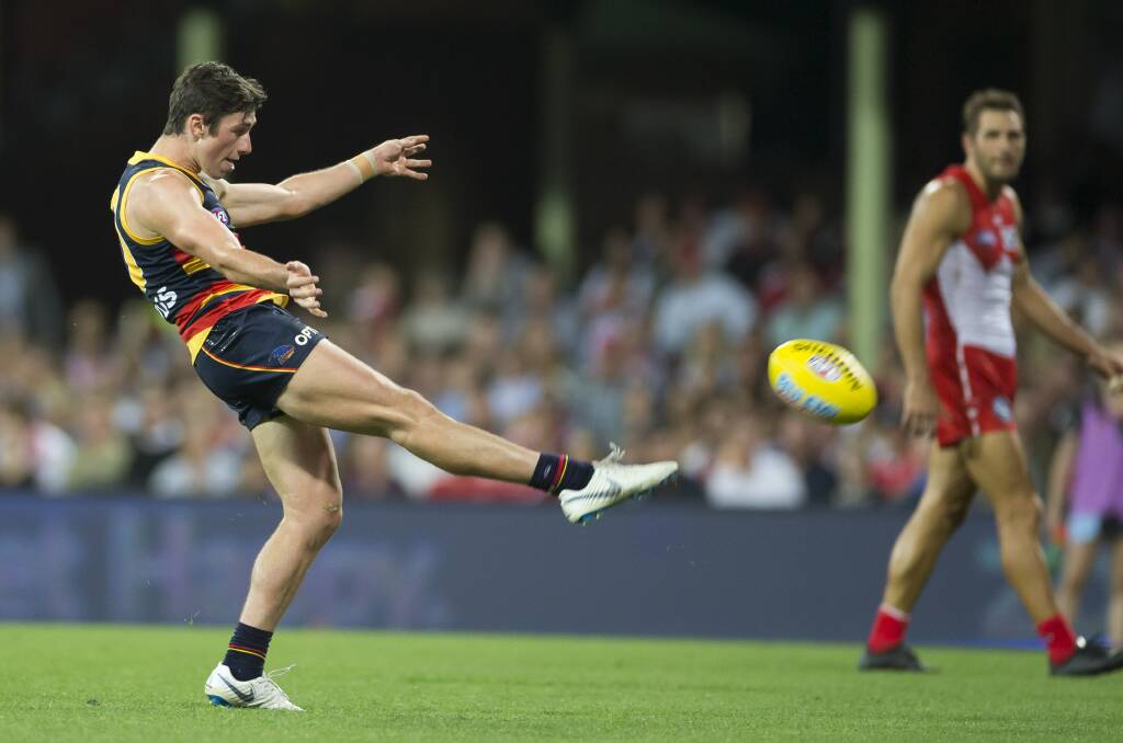 Chayce Jones in action for Adelaide on Friday. Picture: AAP Image/Craig Golding
