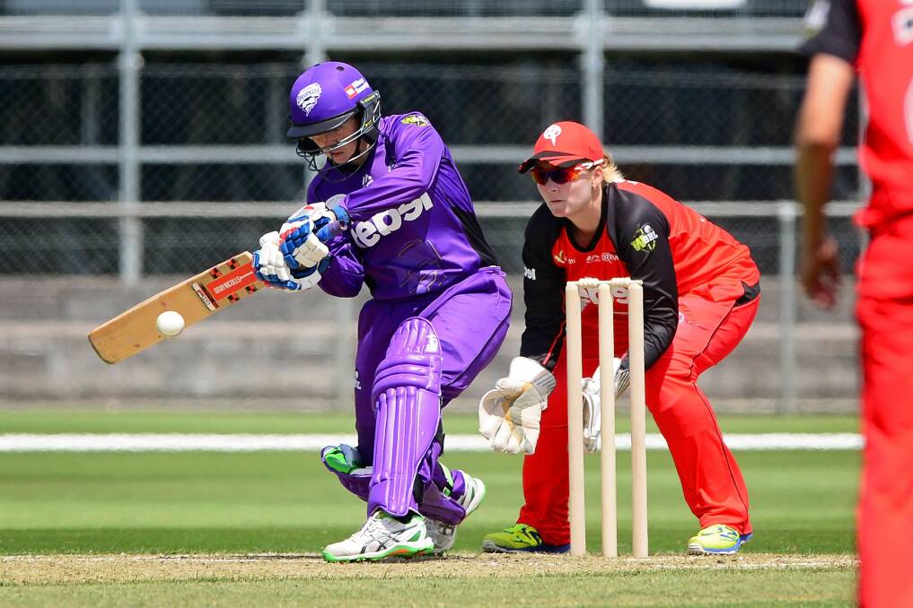 NEW LEADER: Sasha Moloney in action for the Hobart Hurricanes against the Melbourne Renegades in Launceston. Picture: Phillip Biggs 
