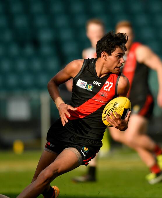 HIGH HOPES: Tarryn Thomas is one of the Tasmanians expected to find an AFL home this week. Picture: Scott Gelston 