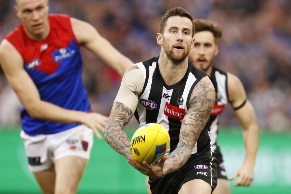 FACING HIS DEMONS: Jeremy Howe put in a strong performance against his former side on Monday. Picture: AAP Image/Daniel Pockett 