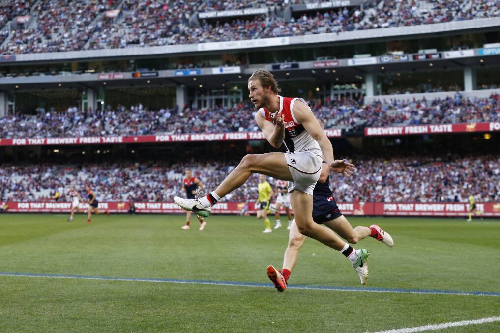 Jimmy Webster in action for the Saints. Picture: AAP Image/Daniel Pockett