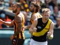 ON THE WAY: Tasmanian Jack Riewoldt in action against Hawthorn last season. Picture: Getty Images 