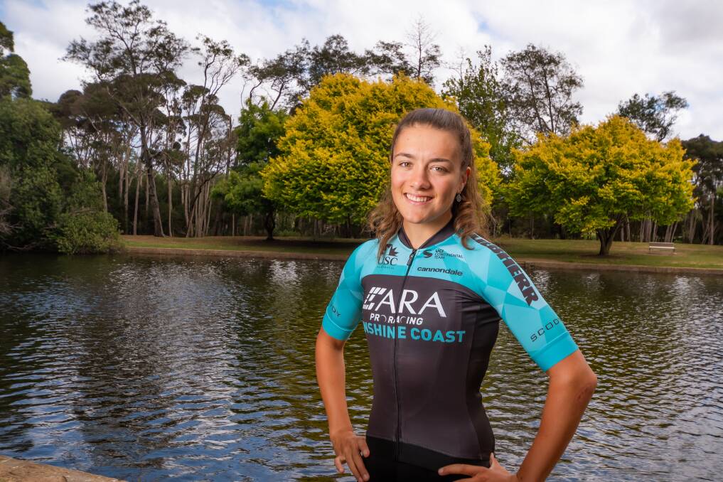 ON THE VIRTUAL ROAD: Devonport's Anya Louw has been competing in the virtual National Road Series, which has been introduced due to the series' 2020 delay due to COVID-19. Picture: Simon Sturzaker 