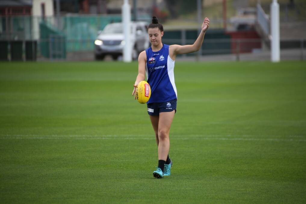 Chloe Haines will maker her AFLW debut on Friday. Picture: North Melbourne Football Club