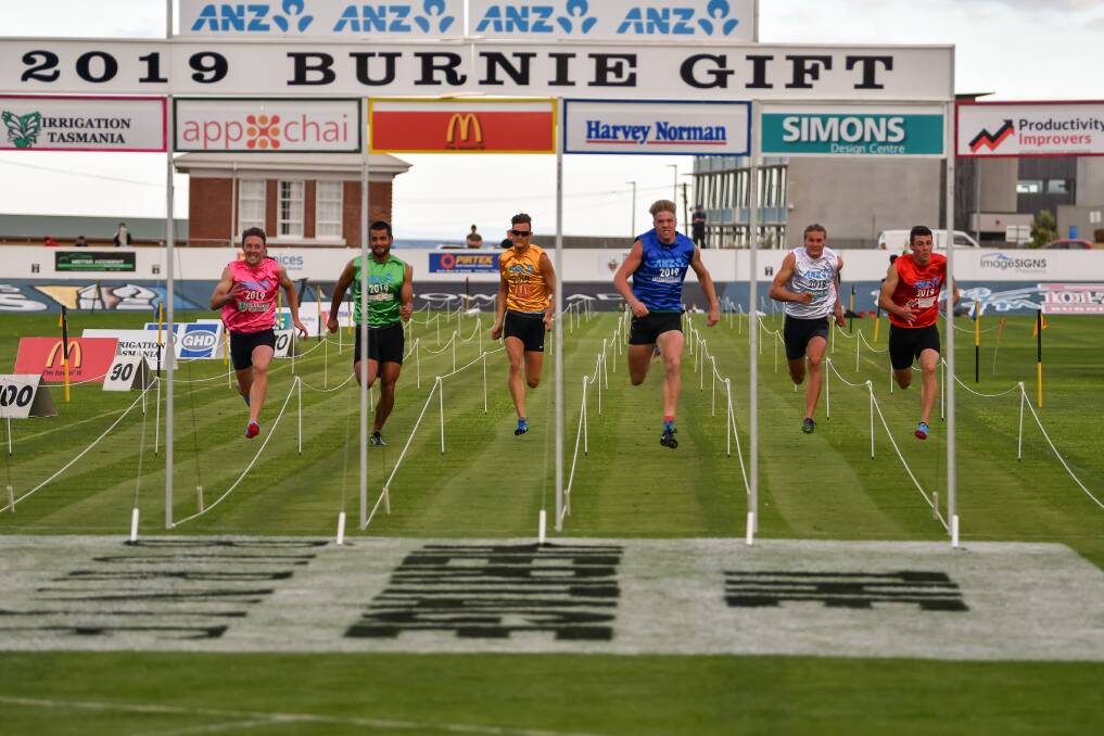 Action from the Burnie Gift final earlier this year, which will be one of two held in 2019. Picture: Simon Sturzaker 