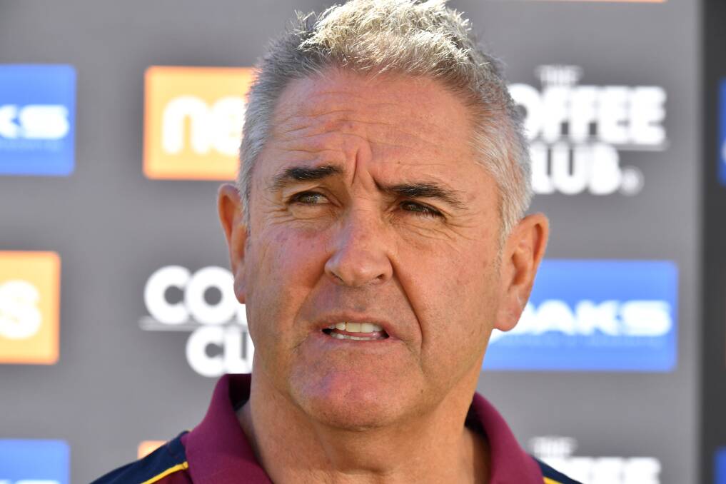 THE LION KING: Chris Fagan has taken Brisbane to second on the AFL ladder. Picture: AAP Image/Darren England 