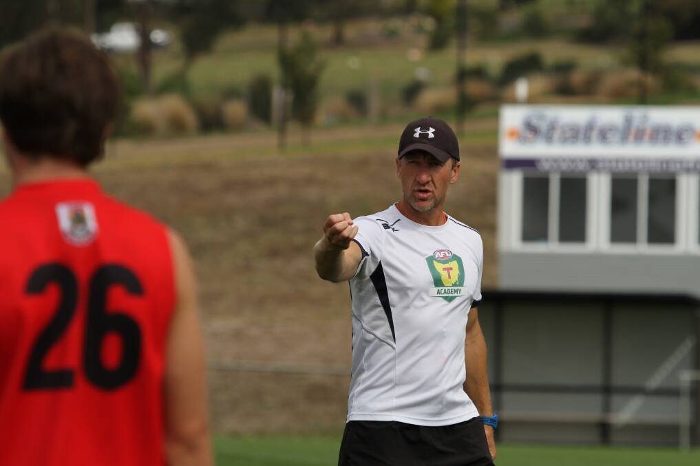 TOUGH TIMES: State Academy coach Adam Sanders believes Tasmania's talented youngsters need more exposure to the elite level.
