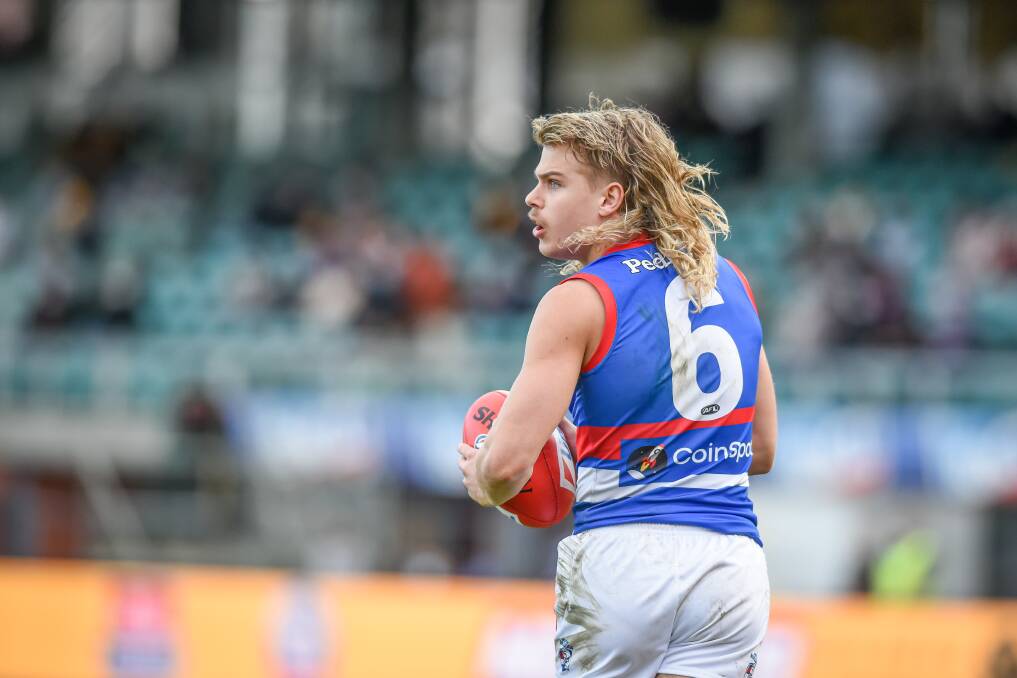 FINAL FLING: The Western Bulldogs could return to Tasmania next week with the state a chance to host a final in the first week of the series. Picture: Craig George 