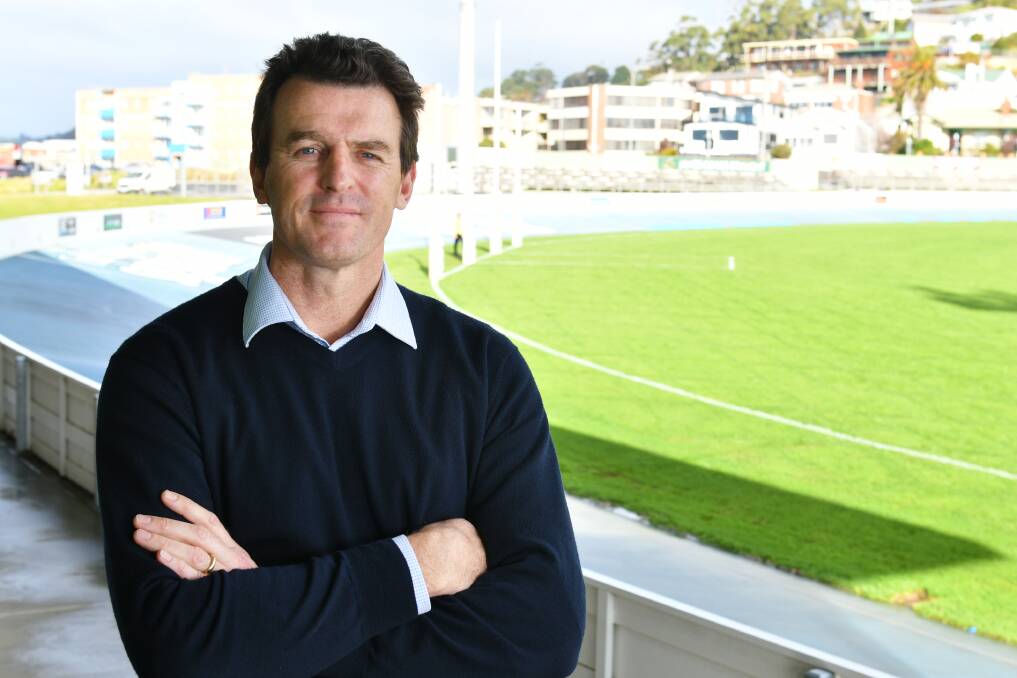 HOMECOMING: Richmond chief executive Brendon Gale 
at West Park on Saturday. Picture: Brodie Weeding