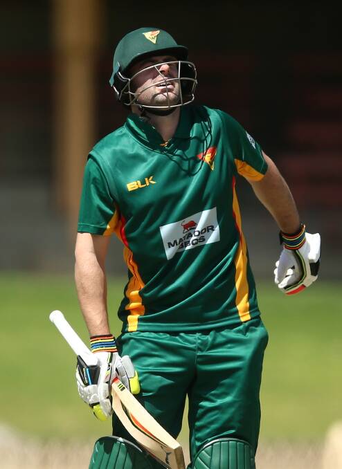 PAIN: Alex Doolan made 87 after earlier retiring hurt. Picture: Getty Images