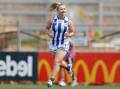 FINALS TIME: Daria Bannister and her North Melbourne Tasmanian Kangaroos teammates will play Fremantle in Saturday's AFLW qualifying final. Picture: Getty Imahes 