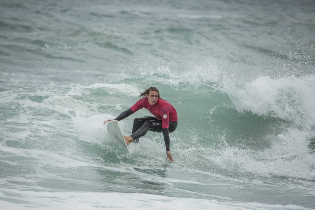 PODIUM SURF: Ulverstone's Robbie Green finished second in the under 18 boys event. Picture: Paul Campbell.