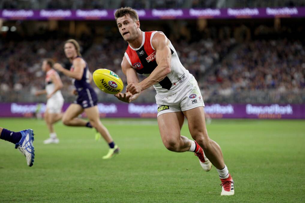 Maverick Weller as a Saint this year. Picture: AAP Image/Richard Wainwright
