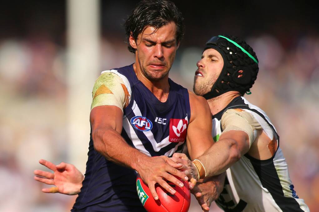 BACK IN PURPLE: Brady Grey was redrafted by Fremantle on Monday. Picture: Getty Images
