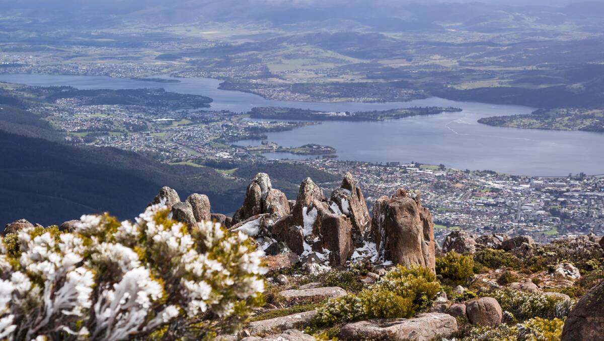 Hobart is nestled against the imposing and beautiful Mount Wellington. 
