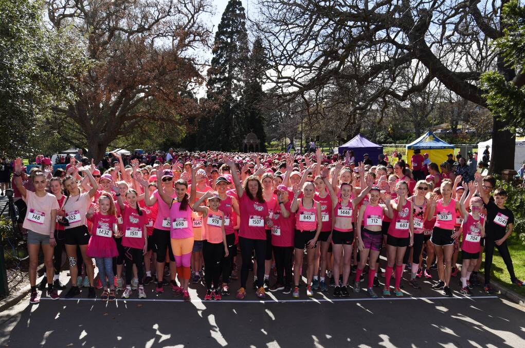 Pretty in pink: Registrations for the Women's 5k are still open! No matter your age or fitness levels make sure to join in. Picture: supplied 