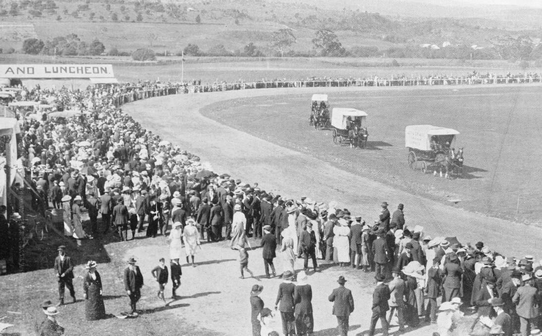 Historic: The Longford show is now in its 162nd year, this picture from the 1800s shows crowds gathering around the arena. 