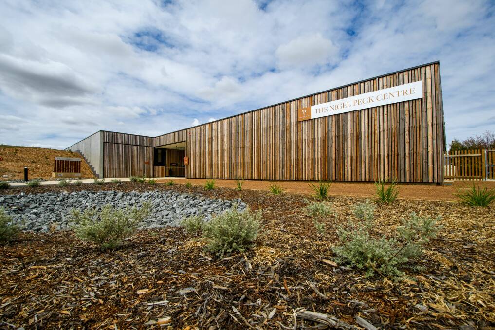 Old and new: The new Nigel Peck Centre at Woolmers Estate near Longford. Picture: Scott Gelston.